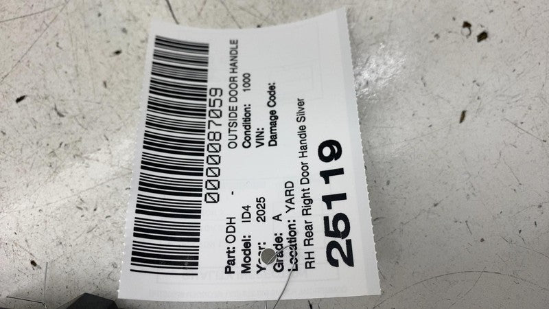 Outside Door Handle VOLKSWAGEN ID4 Right 25