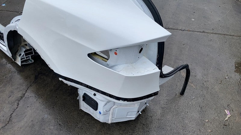 2016-2020 Tesla Model X Rear Driver Side Quarter Panel Cutout Left LH White PPSW