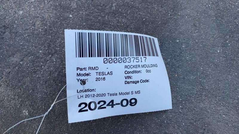 6005874-00-E ⭕2012-2020 Model S Driver Side Skirt Rocker Molding Sill Panel Left 6005874-00-E