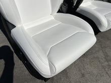⭕ 18-20 Tesla Model S Left & Right Front Bucket Seat + Rear 2nd Row Seat White