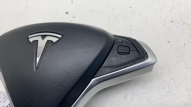 ⭕ 12-15 Model S MS Steering Wheel Airbag w/ Control Switch & Bezel 102