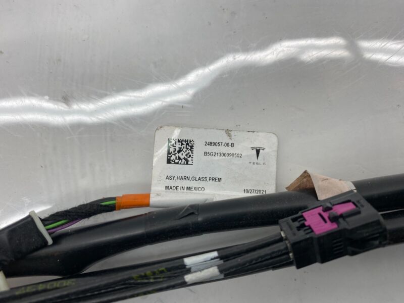 2489057 00 B ⭕2020-2023 Tesla Model Y Front Windshield Wire Cable Wiring Harness 2489057-00-B