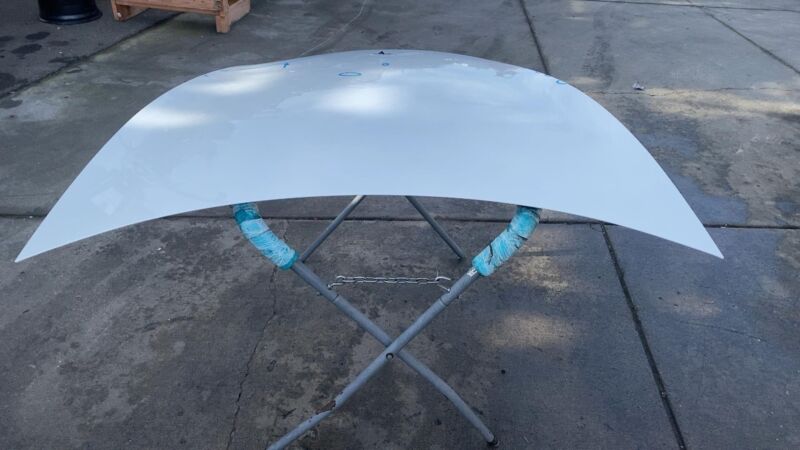 2020-2024 Tesla Model Y Front Bonnet Hood Shell Panel Assembly OEM White - PPSW