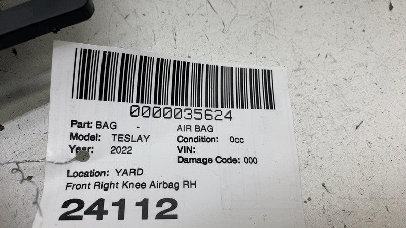 ⭕ 17-23 Tesla Model Y 3 Right Knee Airbag Passenger Safety Module 1077