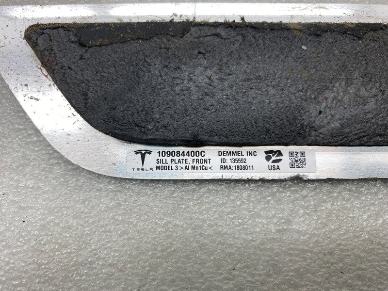 1090844 00 C ⭕ 2017-2023 Tesla Model 3 Front Left or Right Door Sill Scuff Plate 1090844-00-C
