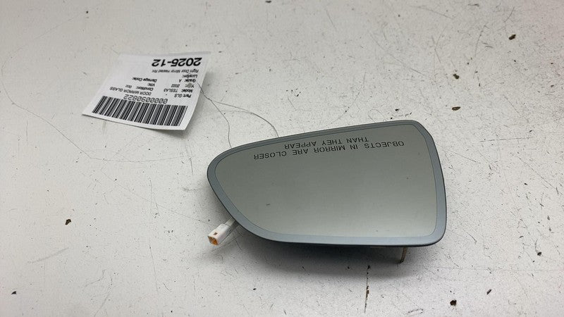 ⭕ 17-23 Tesla Model 3 Right Side Exterior Rear-View Door Mirror Glass 