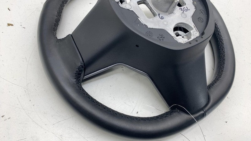 1105324 00 E ⭕ 2017-2020 Tesla Model 3 M3 Steering Wheel Leather Black Assembly 1105324-00-E