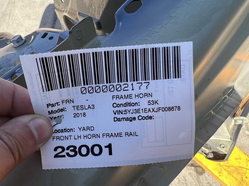 ⭕ 2017-2023 Tesla Model 3 M3 Front Driver Side Quarter Panel Cut Out Frame Left
