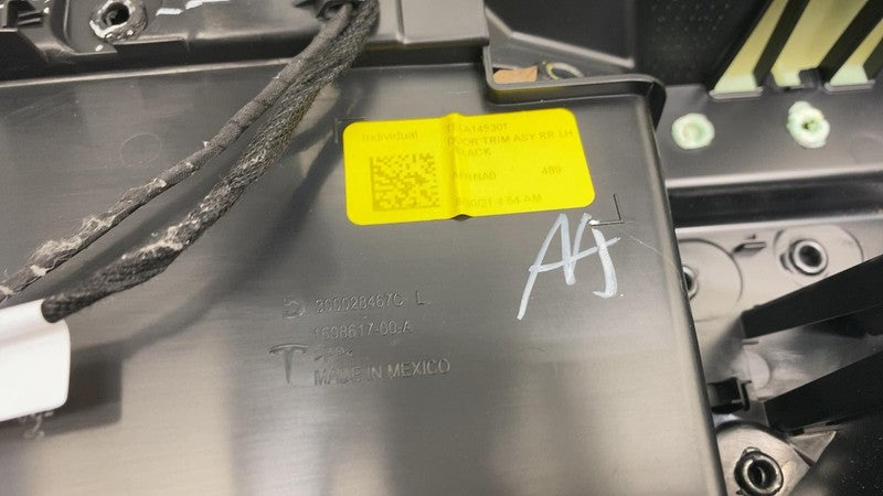⭕ 2021-2023 Tesla Model 3 Rear Driver Side Interior Door Panel Trim Card Left LH