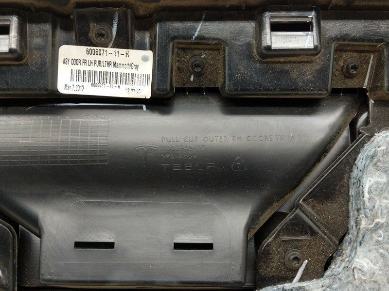 6006071 11 R ⭕ 2012-2020 Tesla Model S MS Front Driver Door Panel Trim Card Left 6006071-11-R