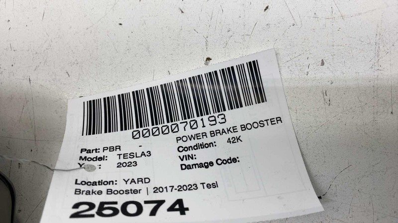 ⭕ 2017-2023 Model 3 Power Brake Booster Master Cylinder & Reservoir 10