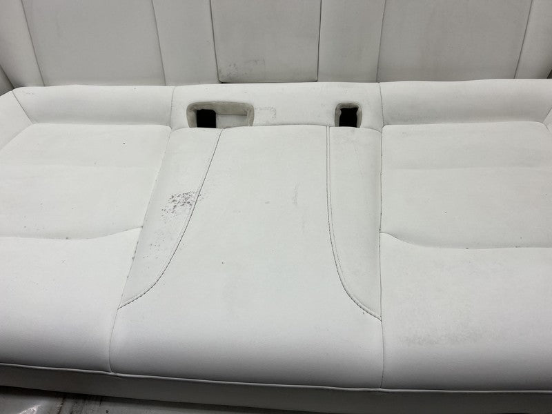 ⭕ 2017-2023 Tesla Model 3 Rear 2nd Row White Leather Seat Upper + Lowe