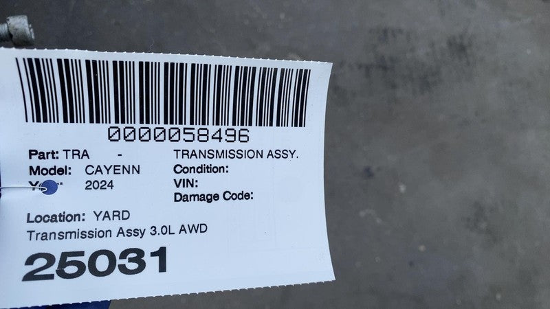 ⭕ 2024-2025 Porsche Cayenne Coupe Automatic 8AT Transmission Gearbox A