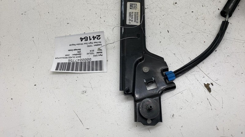 102882100B 2016-2020 Tesla Model X Rear Passenger Side Door Window Regulator & Motor Right