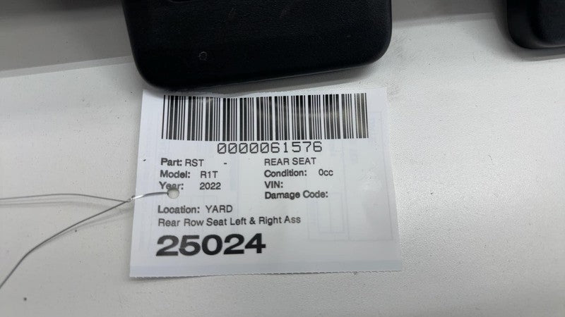 ⭕ 2022-2024 Rivian R1T Rear Left & Right 2nd Row Seat Leather Black Assembly OEM