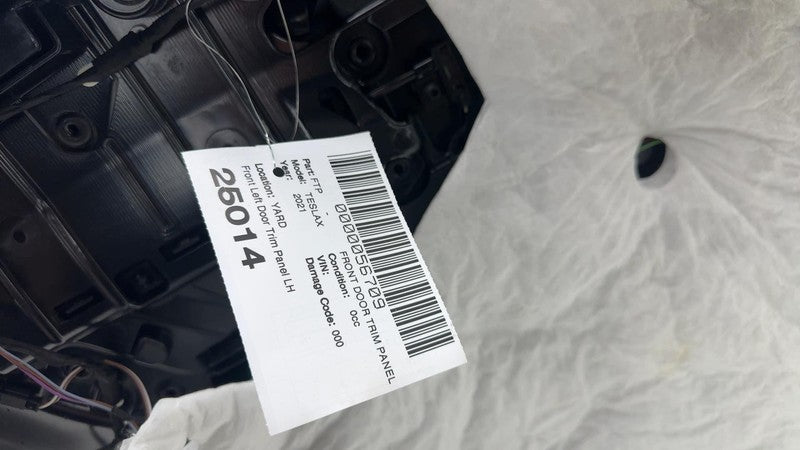 ⭕ 16-20 Tesla Model X Front Driver Side Interior Door Panel Trim Card 