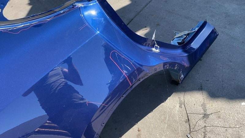 ⭕2020-2023 Tesla Model Y Rear Right Quarter Panel Structural Cutout RH Blue Assy