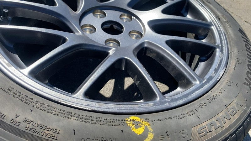 ⭕24 Tesla Model 3 Wheel Rim 18x8.5J +38MM w/ Hankook Tire 235/45R18 13