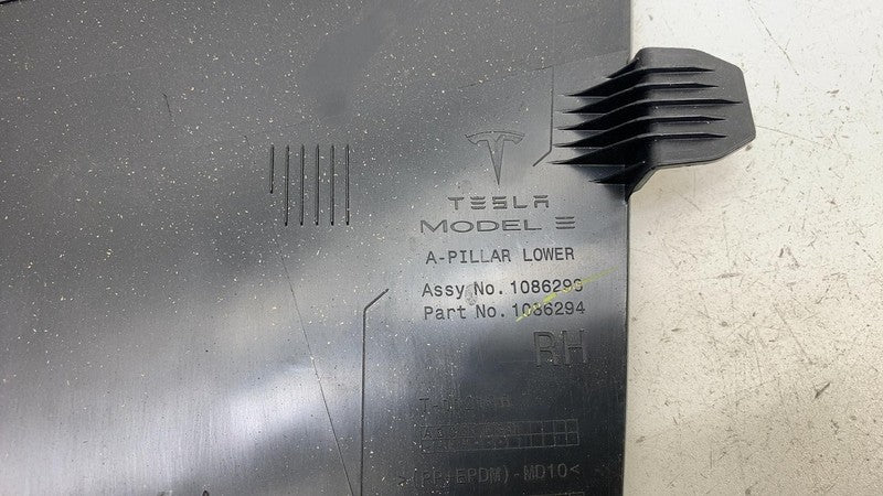 ⭕ 17-23 Model 3 M3 Front Right Lower A-Pillar Sill Scuff Plate Trim 10