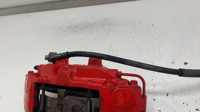 2012-2020 Tesla Model S Front Driver Side Caliper Red w/ Brake Hose Li