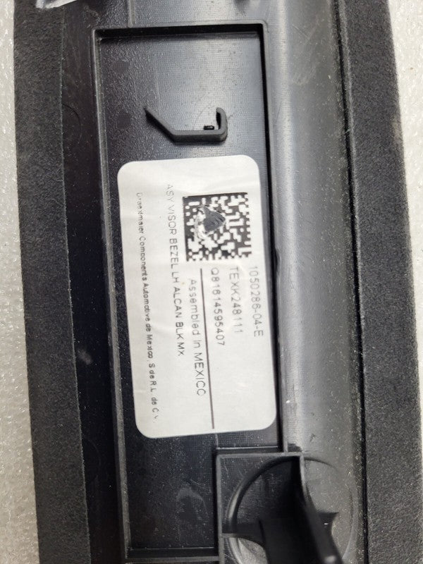 105028600E ⭕ 2016-2025 Tesla Model X Driver Side Sun Visor Bezel Trim Left OEM 1050286-00-E