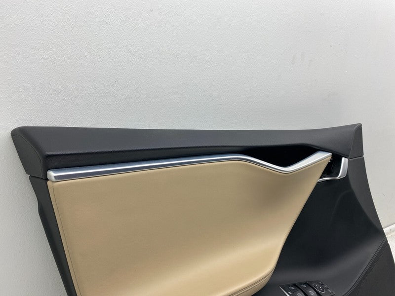 600607120L ⭕ 12-20 Model S Front Driver Side Interior Door Trim Panel Left OEM 6006071-20-L