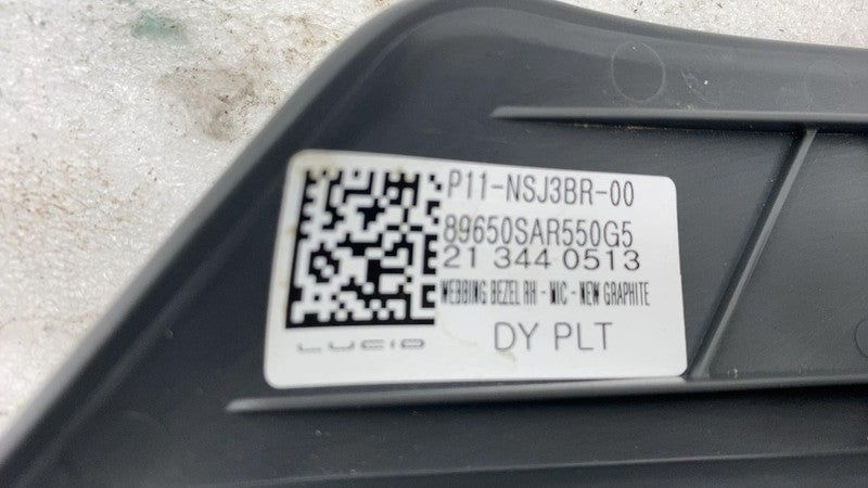 P11-NP81B4-02 ⭕2022-2024 Lucid Air Grand Touring Right C-Pillar Leather Mid Trim P11-NP81B4-02