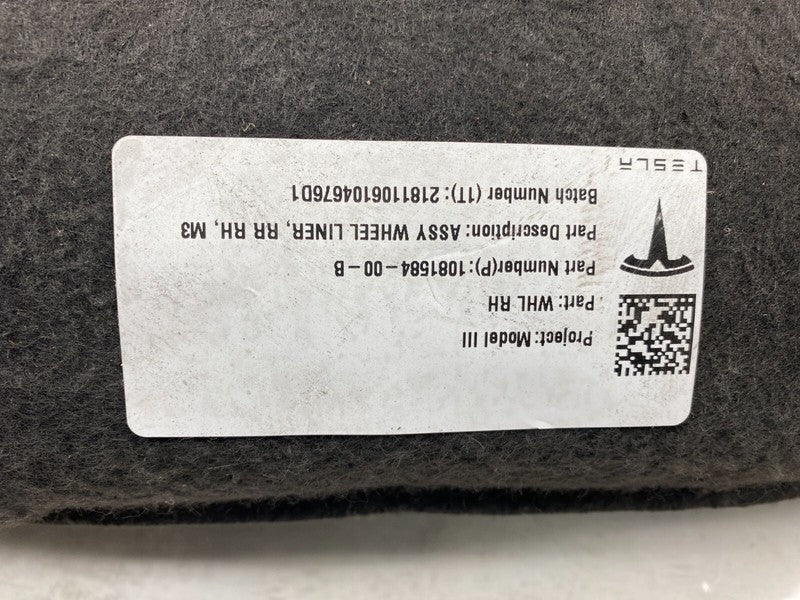 ⭕17-23 Model 3 Rear Right Wheel Fender Liner Splash Shield Guard RH 10