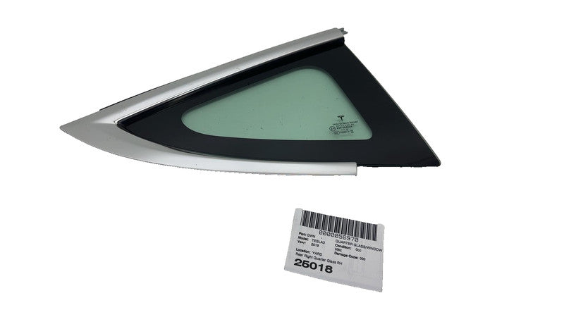 ⭕ 2017-2020 Tesla Model 3 Rear Right Quarter Fixed Window Glass OEM 10