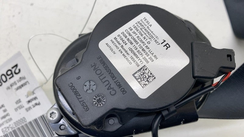 ⭕ 24-25 Tesla Model 3 M3 Front Right 1st Row Seat Belt & Retractor 185