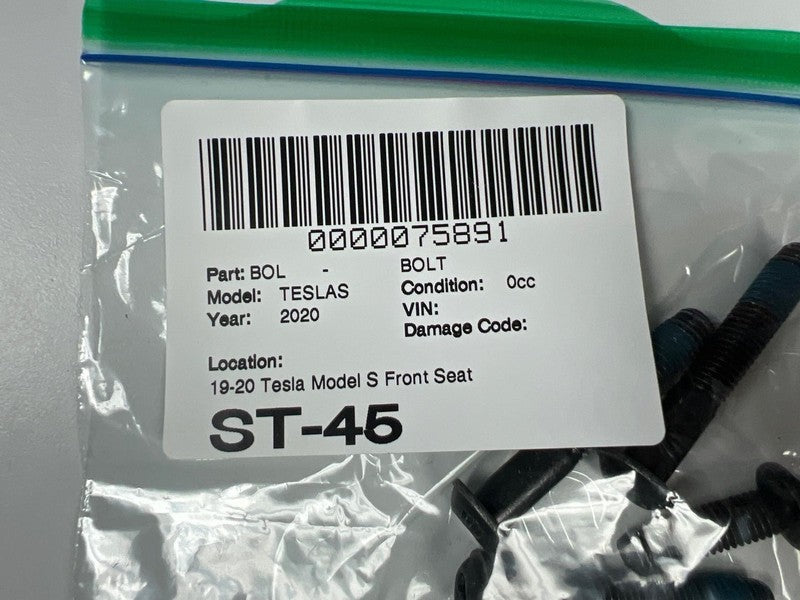 1496761-00-B 19-20 Model S Front Seat to Podium Bolt PFM10X63[109]G0309[B]SMAT 1496761