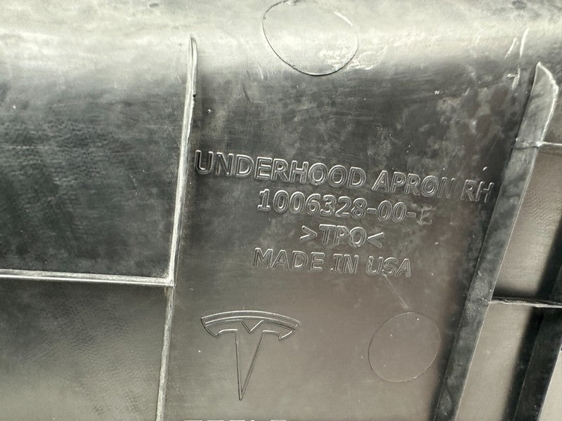 100632800E ⭕ 2012-2015 Tesla Model S Front Under Hood Apron Trim Cover Right 1006328-00-E