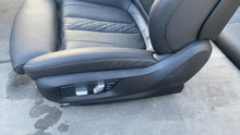 2021 BMW 530e Front & Rear Seat + Bolster Perforated Black Set of 4