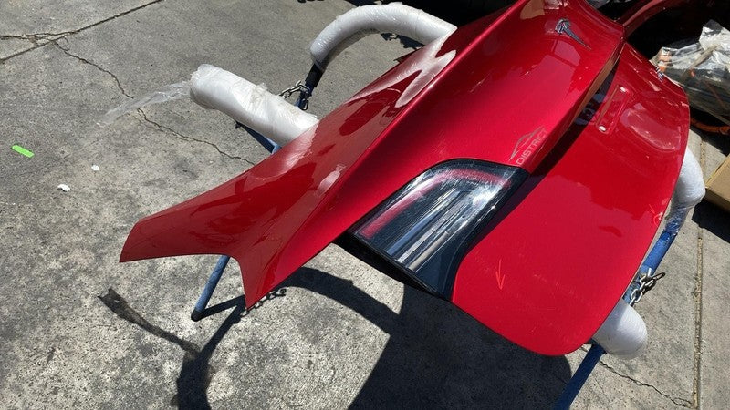 ⭕ 2017-2020 Tesla Model 3 M3 Rear Trunk Decklid Shell Panel Assembly Red - PPMR