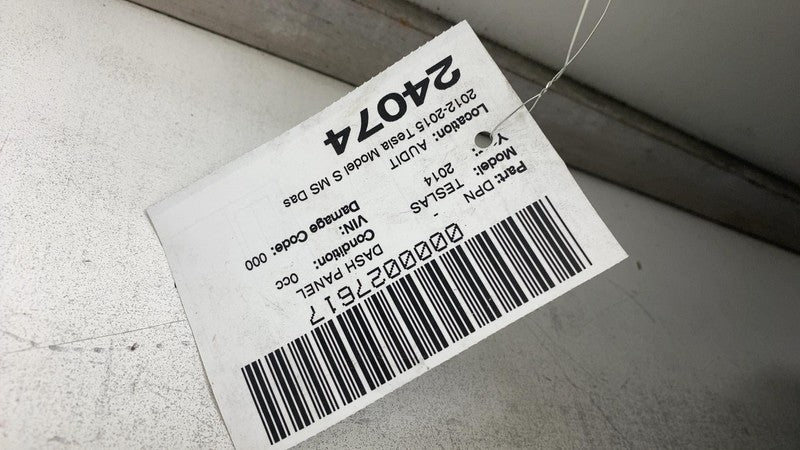 ⭕ 12-15 Tesla Model S MS Dashboard Instrument Panel Dash Trim Cover 10