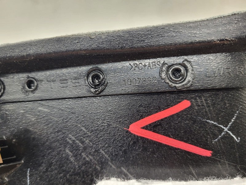 1007882-00 ⭕ 16-20 Tesla Model S X Front Side Lower Dashboard Trim Cover Right 1007882-00