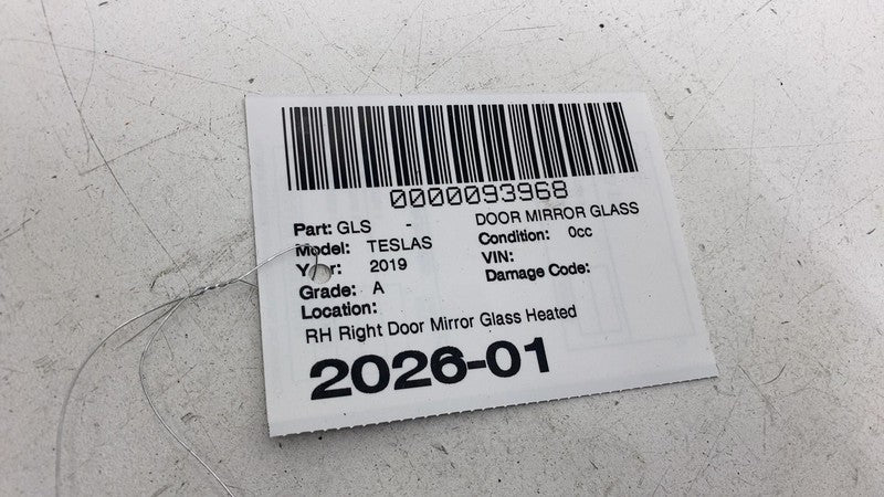 ⭕2012-2020 Tesla Model S Front Right Exterior Rear View Door Mirror Gl