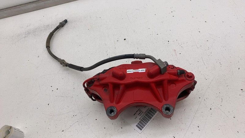 ⭕ 2016-2020 Tesla Model X Front Driver Side Caliper Red w/ Brake Hose 