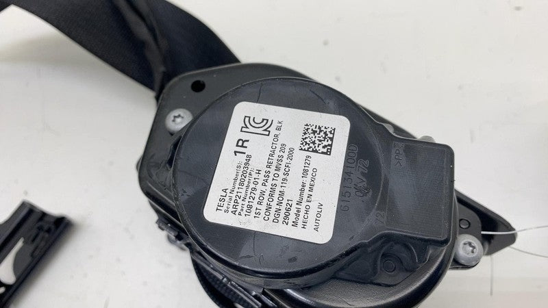 108127901H ⭕ 2017-2023 Tesla Model 3 Front Right 1st Row Seat Belt & Retractor 1081279-01-H
