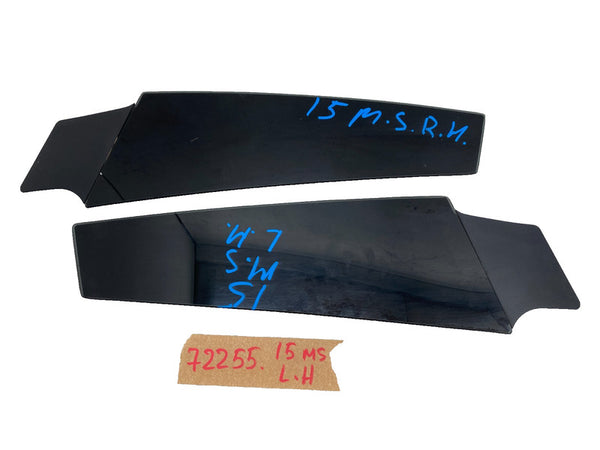 14942 12-15 Model S Left & Right Side B-Pillar Molding Applique Glass Trim 14942/14941