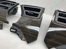 ⭕ 12-20 Model S SET Dash AC Air Vent Dashboard Trim Cover Woodgrain 1007831-00-B