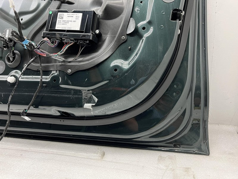 ⭕ 12-15 Tesla Model S Front Passenger Side Door Shell Panel Right Gree