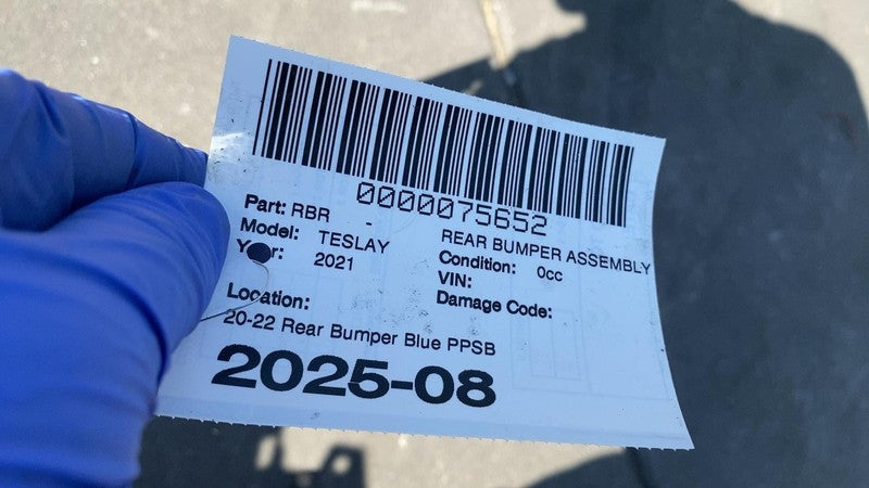 ⭕2020-2022 Model Y Rear Bumper Cover w/ Lower Valance  Blue - PPSB 149