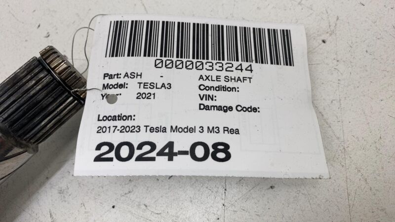 1044161-00-D 17-23 Tesla Model 3 Rear Left or Right CV Axle Shaft Halfshaft 25MM 1044161-00-D