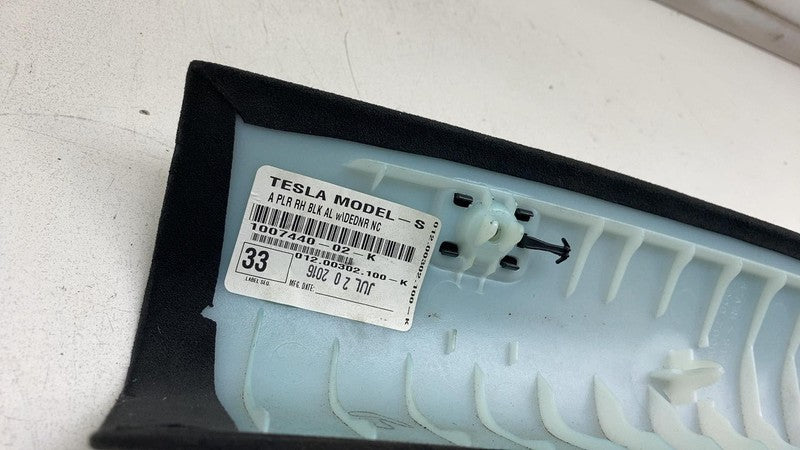 ⭕ 12-20 Model S Front Left & Right A-Pillar Upper Trim 1007440-02-K/10