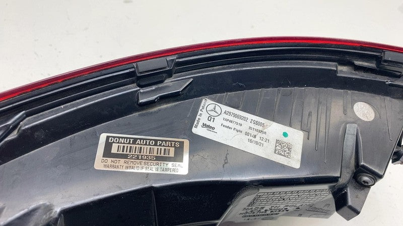 A 297 906 92 02 ⭕ 2022 EQS 450+ V297 Rear Right LED Tail Light Quarter Panel Mounted A2979069202