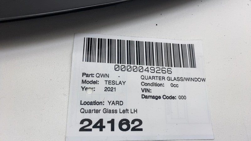 149574000E 2020-2024 Tesla Model Y MY Rear Driver Side Quarter QTR Window Glass Left LH OEM