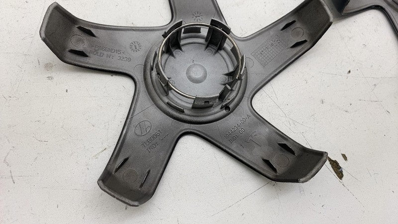 104423400A 17-23 Model 3 Wheel Center Machined Hub Cap Cover Stiletto Black x4 1044234-00-A