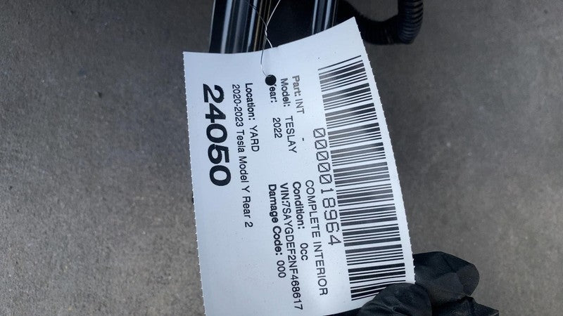 ⭕2020-2022 Tesla Model Y Rear 2nd Row Seat (5-Seater) Premium PUR Whit