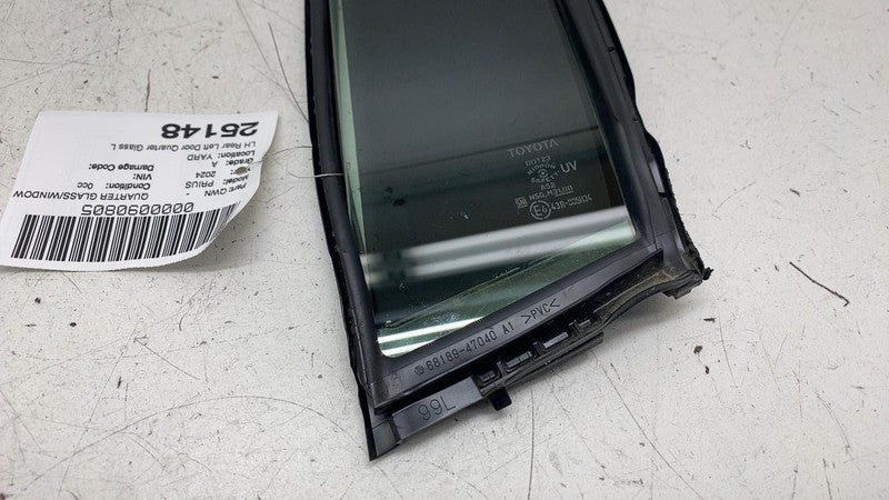 ⭕ 23-25 Toyota Prius Rear Side Door Fixed Window Quarter Glass Left 68